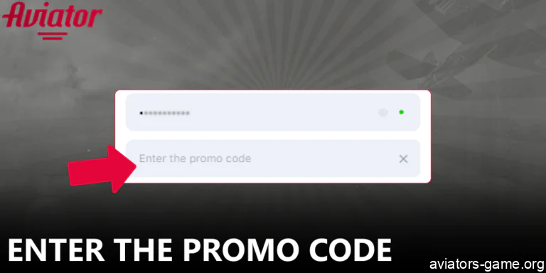 Enter the Aviator promo code